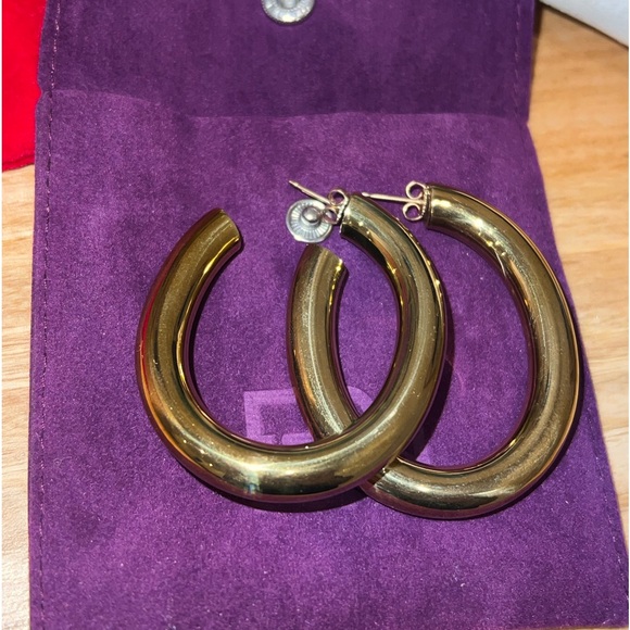 Big hoop earrings - Picture 2 of 4